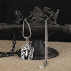 925 AYAR GÜMÜŞ MİĞFER MODEL KOLYE