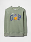 GAP V-SPR Logo Crew Çocuk Sweatshirt
