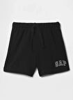 Gap Lastikli Bel Normal Siyah Bebek Şort 725201000-A