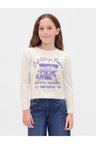 Beyaz Kadın / Kız GAP Kız Çocuk Relaxed Grafik Logo T-Shirt Model Kodu: 817650001BEYAZ