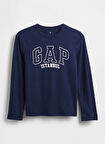 Gap Baskılı Lacivert Erkek Çocuk T-Shirt 826318000