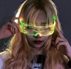 Led ışıklı gözlük neon aydınlatma Light Up gözlük Parti Kostüm DJ dekor sahne eğlence