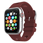 Apple Uyumlu Watch 10-11 (42mm) Kordon 1/2/3/4/5/6/se/7/8/9 (38-40-41mm) KD-143 Silikon Kordon