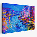 Harita Sepeti Rusya Neva Nehri Manzarası Duvar Tablosu-1207