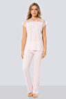 Dantelli Pijama Takımı 3197/Pembe