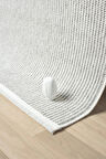 Beyaz  Gri Yumuşak Dokulu Halı Kilim Salon Mutfak Koridor Yolluk Dokuma Makine Halısı 025