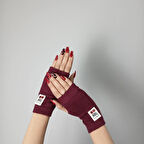 BORDO TRİKO PARMAKSIZ LİKRALI KADIN ELDİVEN