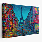 Harita Sepeti Fransa Paris Sokakları Duvar Tablosu-1219