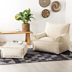 Homedius Notre Kadife Koltuk Puf Set