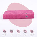 Homedius Banyo Çiçekli Pamuklu Ayak Havlusu 50x70cm 