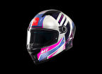 KASK MT STINGER TRON C8 PARLAK GRİ/PEMBE