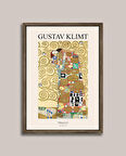 Gustav Klimt - Gerçekleşme (Aşıklar) Çerçeveli Tablo