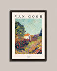 Van Gogh - Manzara Ahşap Çerçeveli Tablo