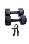 PS SPOR 3 KG DAMBIL ÇİFT + SAYAÇLI AYARLANABİLİR EL YAYI  (3 KG X 2 ADET GÖNDERİM YAPILIR)