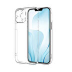 Gpack Apple iPhone 13 Pro Kılıf Süper Silikon Kamera Korumalı Şeffaf