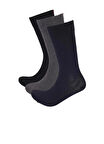 12'li yumuşak dokusuyla siyah lacivert antrasit erkek çorap 