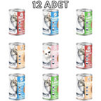 Snow Cat Premium Tahılsız Kıyılmış Karışık Kedi Konservesi 12 Adet*400 G