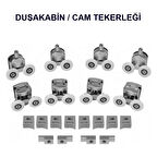 Euromix Duşa Kabin Tekerlek Seti 4+4