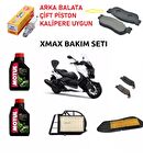 XMAX 250 XCİTY 250 FULL BAKIM SETİ BUJİ DAHİL ARKA KALİPER ÇİFT PİSTON MODEL 2006-2017 -ARASMOTO