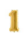 Gold Folyo Balon 1 Rakamı 40 Cm.