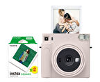 Fujifilm Instax SQ1 Beyaz Fotoğraf Makinesi ve 20'li Kare Film