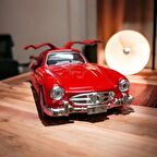 Nostaljik Metal Çek Bırak Araba Kırmızı Kapılar Açılır ( 1/36 Ölçek ) Mod:1