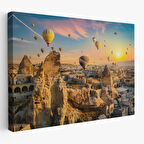 Harita Sepeti Göreme Kapadokya Manzarası Duvar Tablosu-1245