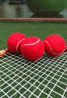 3 Adet Antrenman Tenis Topu Kırmızı