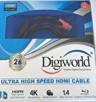 DİGİWORLD 4k Ultra Hd 1.5 Metre Hdmı Kablo