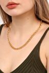 Kadın Altın Kaplama Choker Zincir Kolye