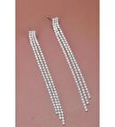 Kadın 3 Sıra Taşlı Sallantılı Küpe