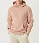 Somon Organik Kapüşonlu Oversize 3 İplik İçi Polarlı Şardonlu Sweatshirt