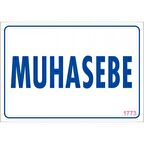 Pvc Levha quot;Muhasebequot; 17,5*25 cm