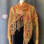 Uretti - Saadet 3870 - El Örgüsü Şal - Renkli