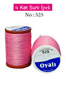 Oyalı 4 Kat Suni İpek İplik İğne Oyası Boncuk İpi Tığ Oyası No:525