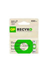Recyko  650 mAh Ni-Mh  AAA Size  İnce Kalem Pil (2'li Blister) -LR03