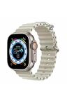 Apple Watch 38-40-41mm için Uyumlu Ocean Silikon Kordon-75 Krem