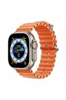 Apple Watch 42-44-45-49mm için Ocean Silikon Kordon-75 Turuncu