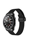 Xiaomi Watch S1 Active 22mm için Klipsli Hasır Metal Kordon-85 Siyah