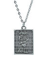 Pink Floyd The Wall  Zincir Kolye - Gümüş Kaplama - Erkek Kadın Kolye - Kod:1063