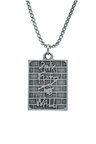 Pink Floyd The Wall Örme Zincir Kolye - Gümüş Kaplama - Erkek Kadın Kolye - No:1536