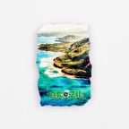 Brezilya Sahil Fresco Magnet
