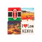 Kenya Temalı Dörtlü Taş Magnet