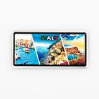 İtalya Temalı Plaka Magnet