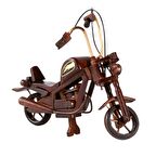 Dekoratif Ahşap Harley Davidson Motosiklet 28 cm