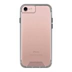 Gpack Apple iPhone SE 2022 Kılıf Gard Nitro Şeffaf SilikonNano Glass