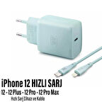  iPhone 12 Uyumlu Şarj Aleti HIZLI PD Şarj Cihazı Apple iPhone 12 Pro 12 Plus 12 Pro Max 25W HIZLI