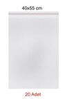 Kendinden Yapışkanlı (Bantlı) Şeffaf Jelatin Torba 40x55 cm 20 Adet