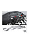 Honda Civic Krom Cam Çıtası 6 Parça 2005-2011 Arası Paslanmaz Çelik