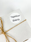 Teşekkür Ederiz 40mm Yuvarlak Yapışkanlı Sticker Etiket 120 Adet